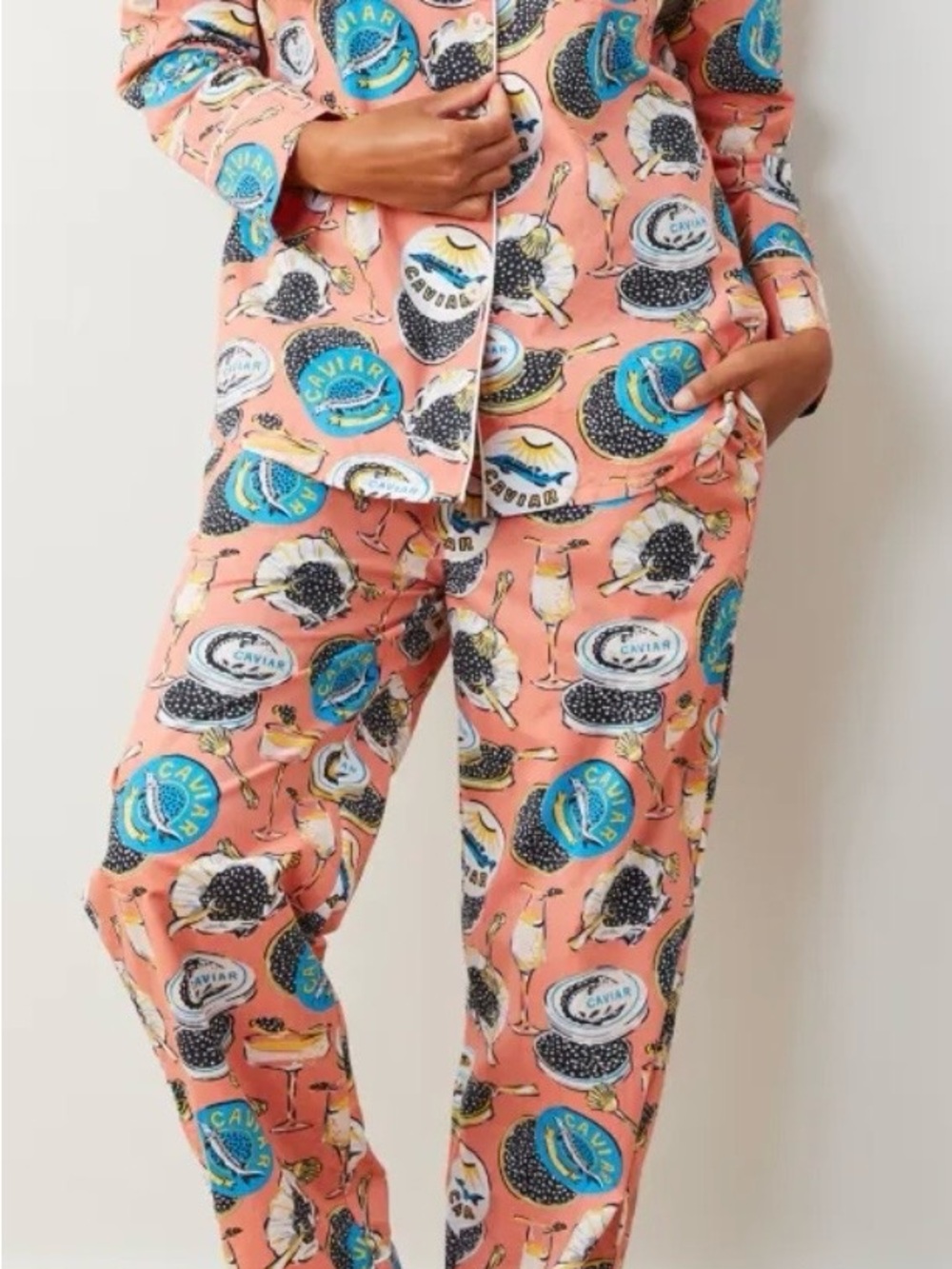 Printfresh Coral Caviar & Cocktail Print Pajama Pants
